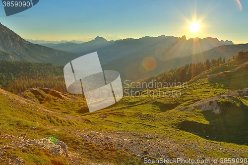 Image of Alpine Sunset Falre