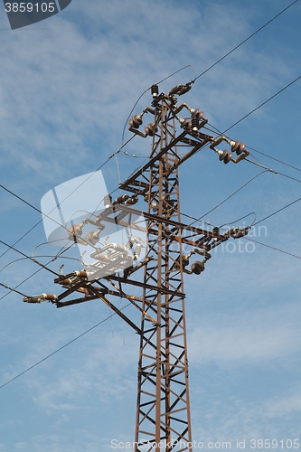 Image of Electric lines crossing