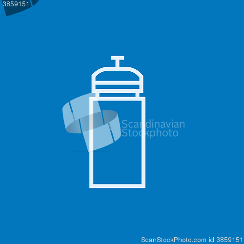 Image of Sport water bottle line icon.