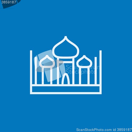 Image of Mosque line icon.