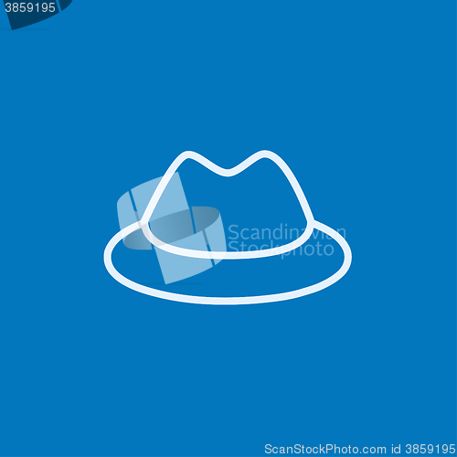 Image of Classic hat line icon.
