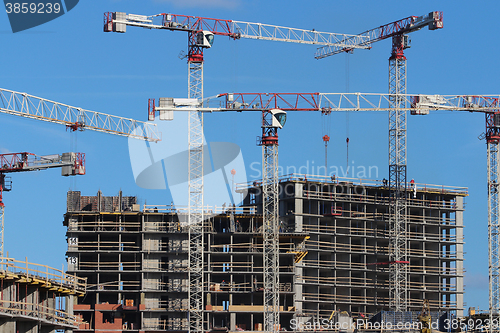 Image of  Construction skyscrapers 