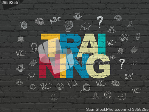 Image of Studying concept: Training on wall background