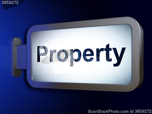 Image of Business concept: Property on billboard background