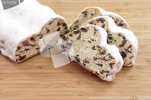 Image of Sliced christmas stollen