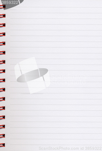 Image of Blank notebook page