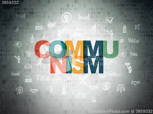 Image of Political concept: Communism on Digital Paper background