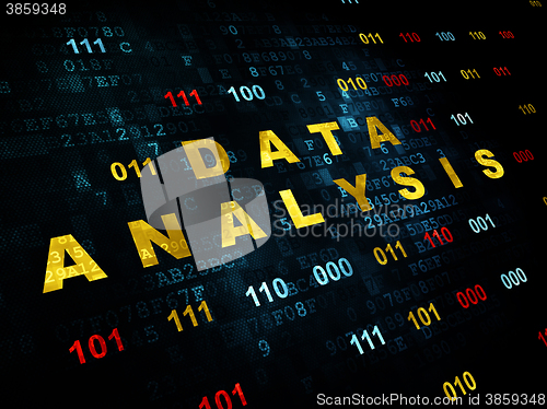 Image of Data concept: Data Analysis on Digital background