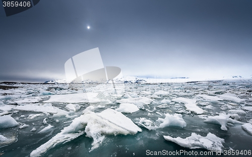 Image of Icebergs at glacier lagoon 