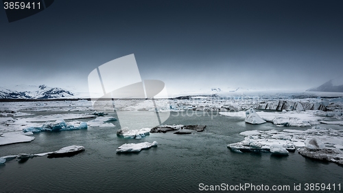 Image of Icebergs at glacier lagoon 