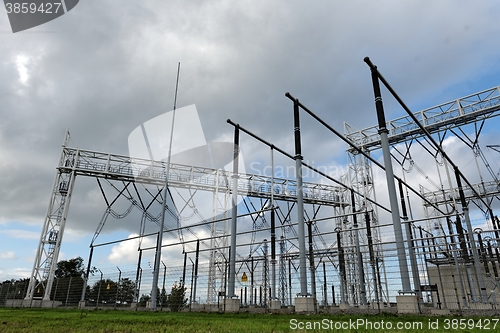 Image of High voltage electric station