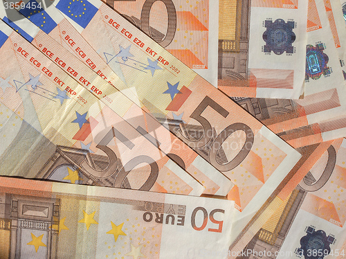 Image of Fifty Euro notes