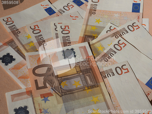 Image of Fifty Euro notes