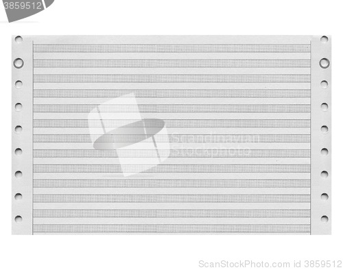 Image of Computer printout form