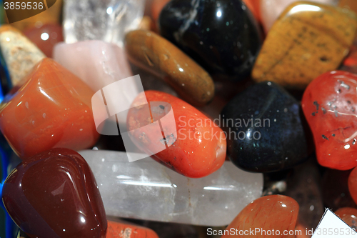 Image of natural color gems background 