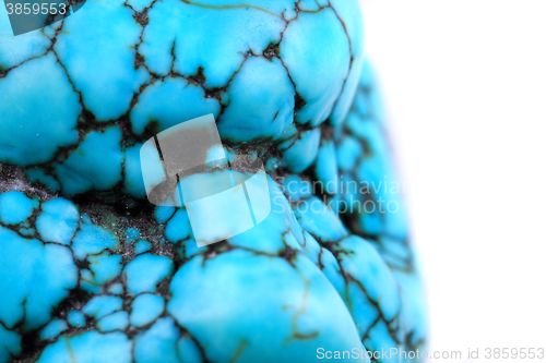 Image of turquoise mineral isolated