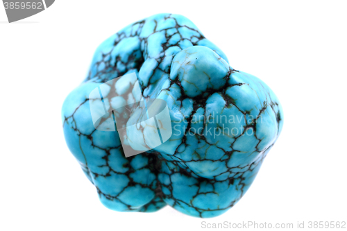 Image of turquoise mineral isolated