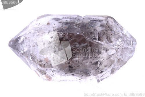 Image of white rock-crystal isolated