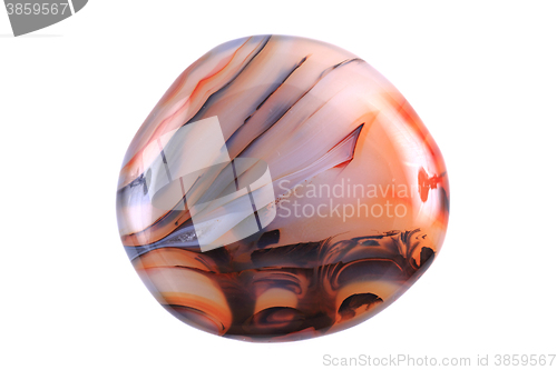 Image of brown agate isolated