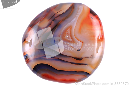 Image of brown agate isolated