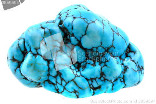 Image of turquoise mineral isolated