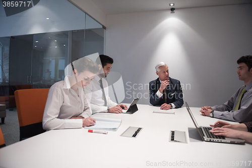 Image of business people group brainstorming on meeting