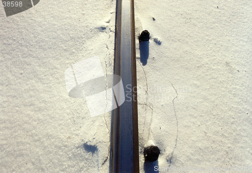 Image of Rail on The snow