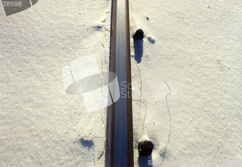 Image of Rail on The snow