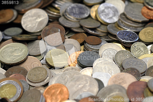 Image of old european coins