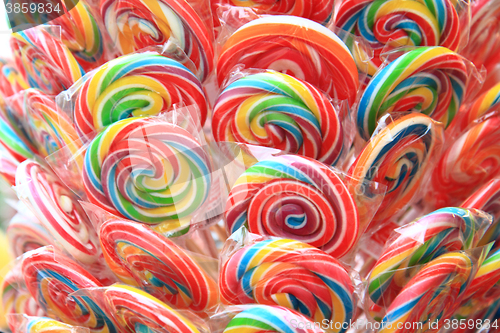 Image of color lolly pops