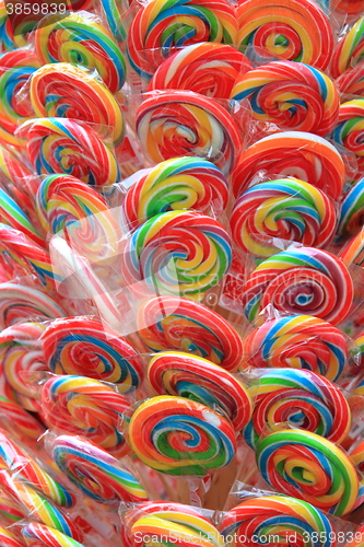 Image of color lolly pops