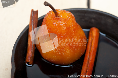 Image of poached pears delicious home made recipe 