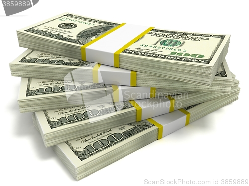 Image of Stacks of Hundred Dollar Bills