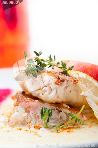 Image of sea bream fillet butter pan fried 
