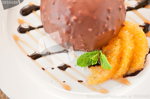 Image of chocolate and orange croissant