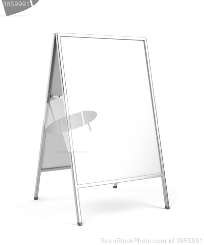Image of Advertising stand on white background