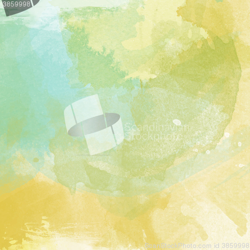 Image of Abstract vector hand-drawn watercolor background