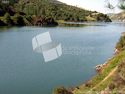 Image of Lake side view. Cyprus