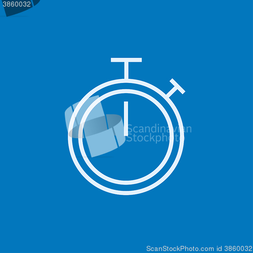 Image of Stopwatch line icon.