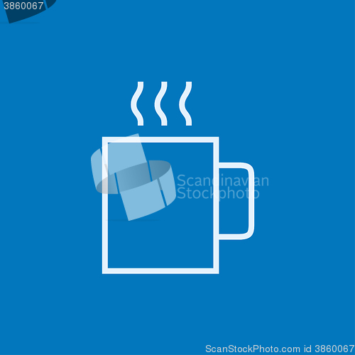 Image of Mug of hot drink line icon.