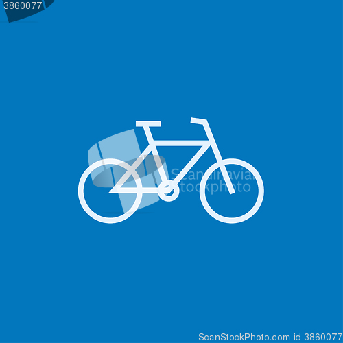 Image of Bicycle line icon.