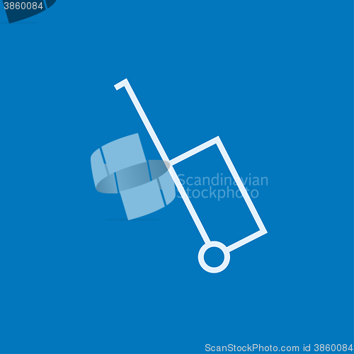 Image of Suitcase line icon.