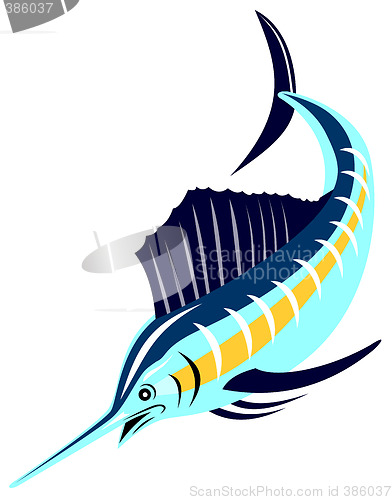 Image of Sailfish diving