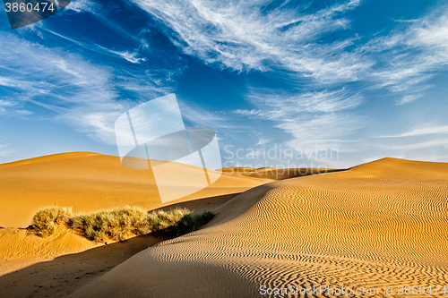 Image of Sand dunes in desert