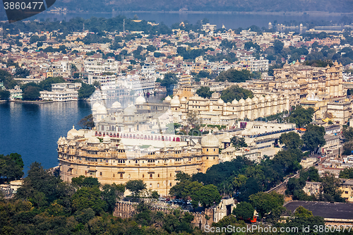 Image of View of  City Palace. Udaipur, Rajasthan, India