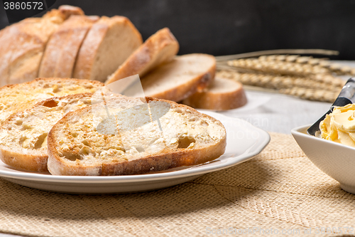 Image of Breakfast table with toast