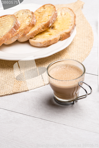 Image of Breakfast table with toast