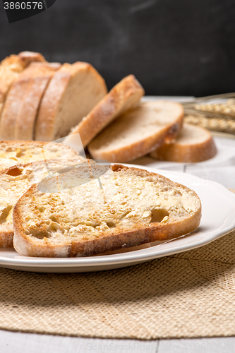 Image of Breakfast table with toast