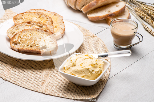 Image of Breakfast table with toast