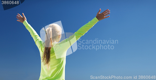 Image of woman doing sports outdoors